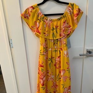 Como Vintage Off The Shoulder Dress